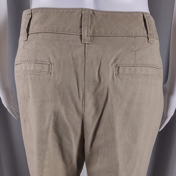 Talbots Womens Petite Tan Cotton Stretch Capris Pants Size 10P - Picture 5 of 11